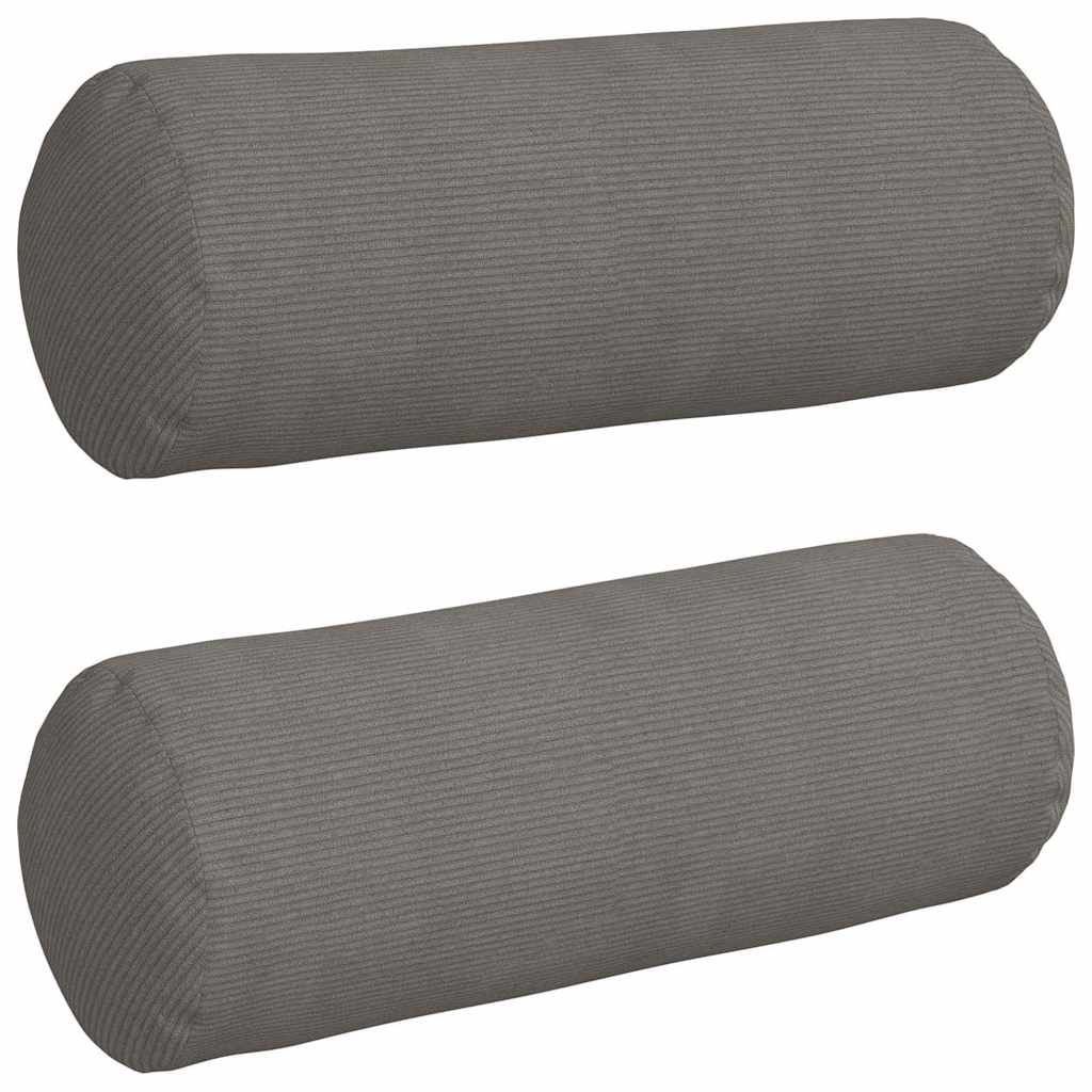 vidaXL Μαξιλάρια Στήριγμα 2 pcs Ανοιχτό γκρι Ø 25 x 70 cm - Image 2