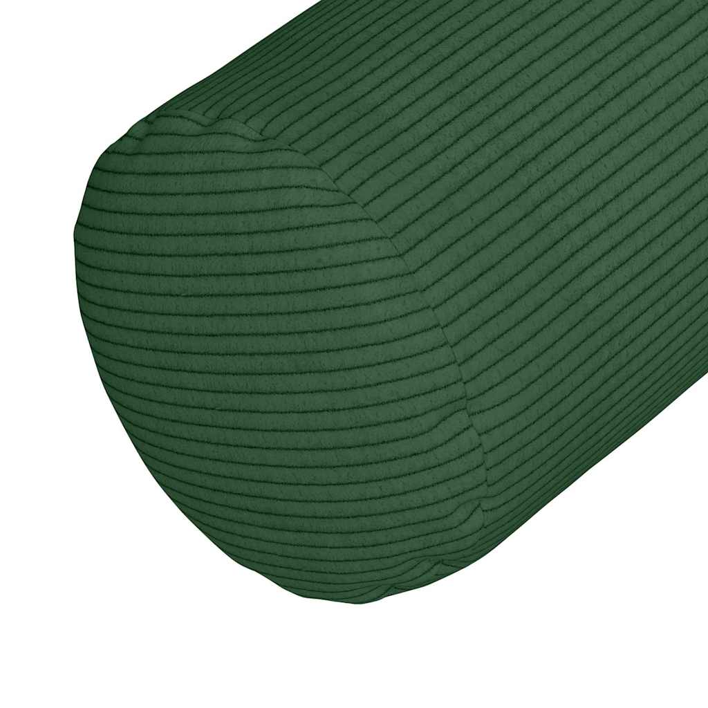 vidaXL Μαξιλάρια Στήριγμα 2 pcs Σκούρο Πράσινο Ø 25 x 70 cm - Image 8