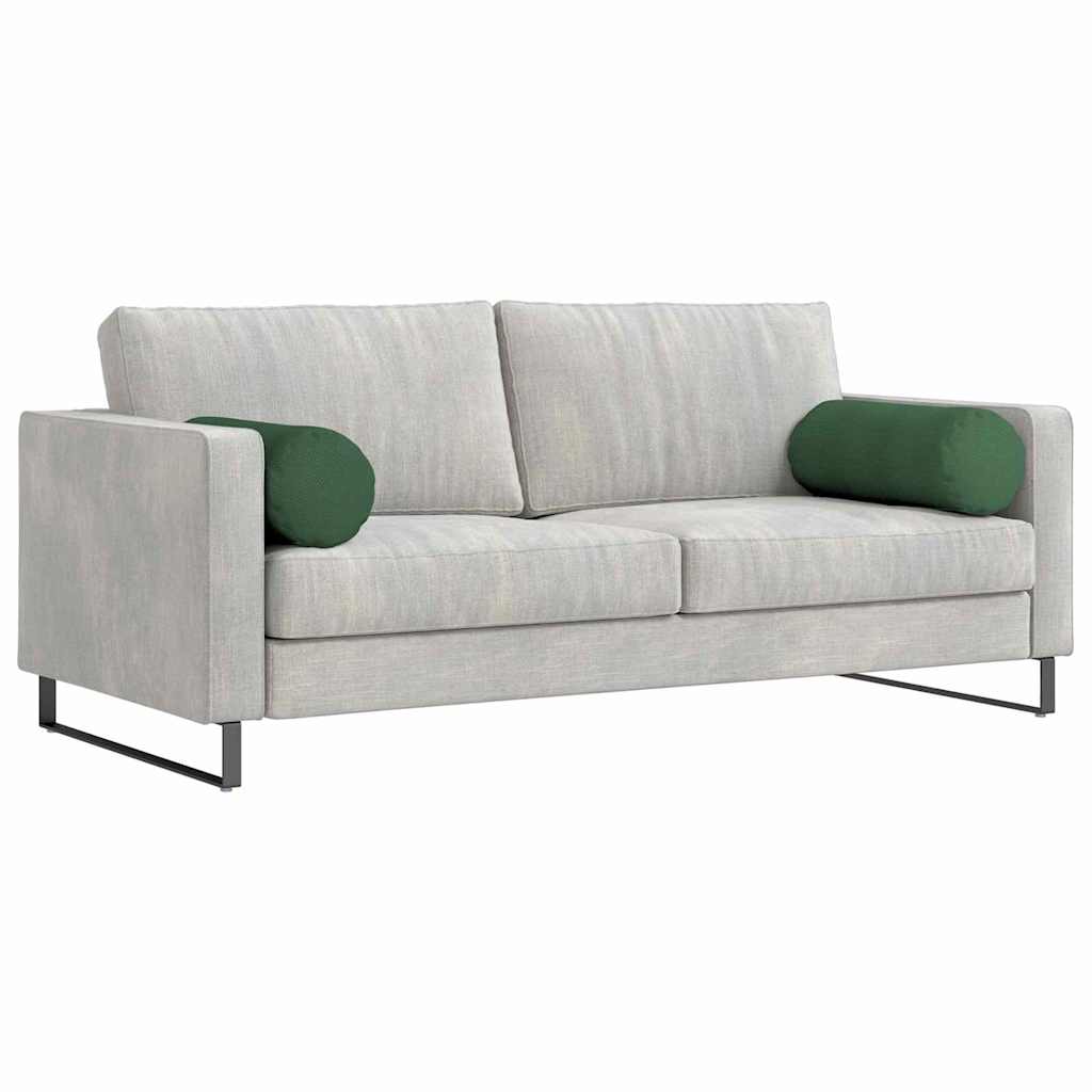 vidaXL Μαξιλάρια Στήριγμα 2 pcs Σκούρο Πράσινο Ø 25 x 70 cm - Image 3