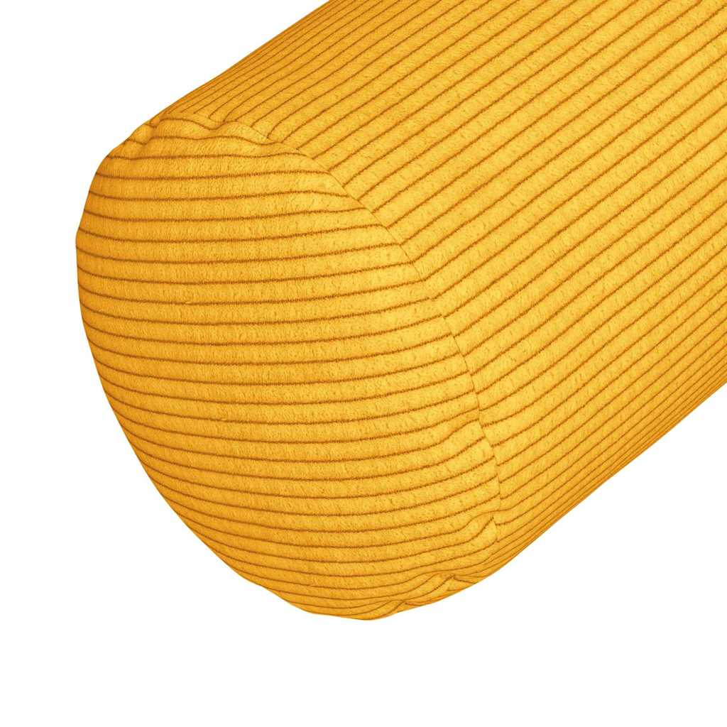 vidaXL Μαξιλάρια Στήριγμα 2 pcs Απαλό Κίτρινο Ø 25 x 70 cm - Image 8
