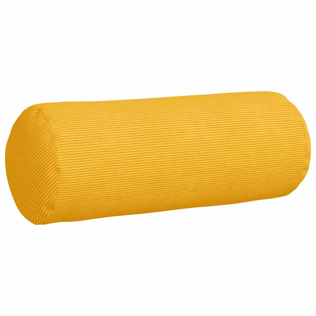vidaXL Μαξιλάρια Στήριγμα 2 pcs Απαλό Κίτρινο Ø 25 x 70 cm - Image 5
