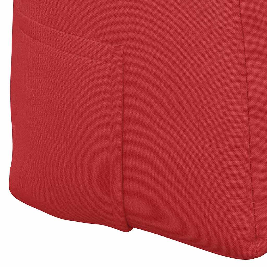 vidaXL Μαξιλάρι Πλάτης Κόκκινο 100 x 24 x 50 εκ ύφασμα - Image 9