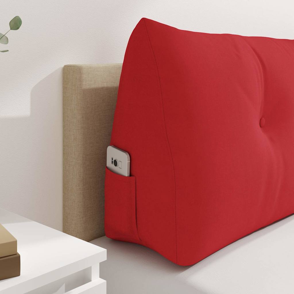 vidaXL Μαξιλάρι Πλάτης Κόκκινο 100 x 24 x 50 εκ ύφασμα - Image 5