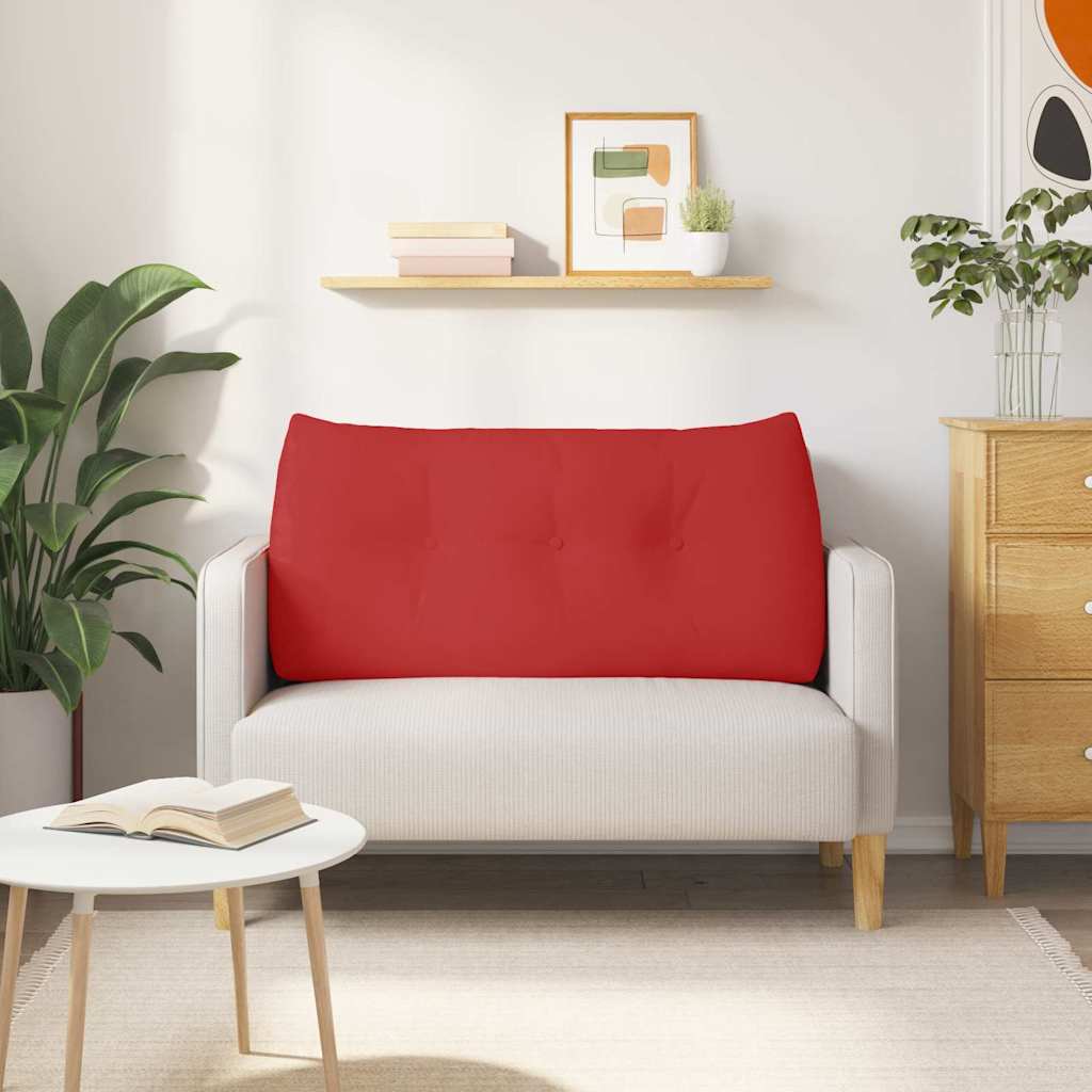 vidaXL Μαξιλάρι Πλάτης Κόκκινο 100 x 24 x 50 εκ ύφασμα - Image 4
