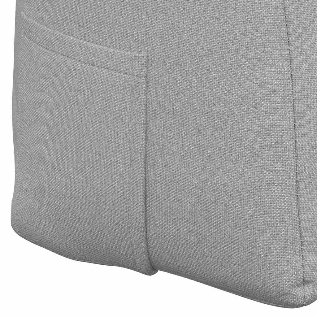 vidaXL Μαξιλάρι Πλάτης Σκίουρος Γκρί 120 x 24 x 50 εκ ύφασμα - Image 9