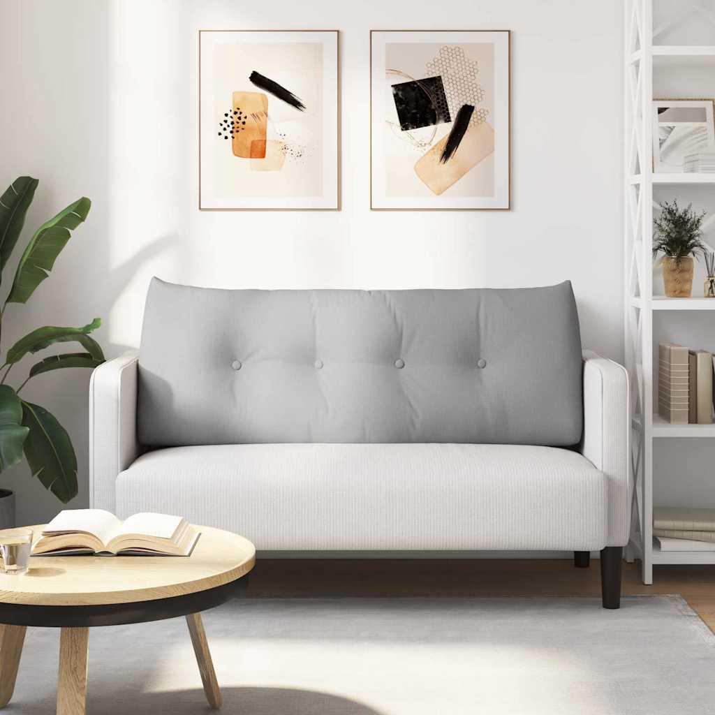 vidaXL Μαξιλάρι Πλάτης Σκίουρος Γκρί 120 x 24 x 50 εκ ύφασμα - Image 4