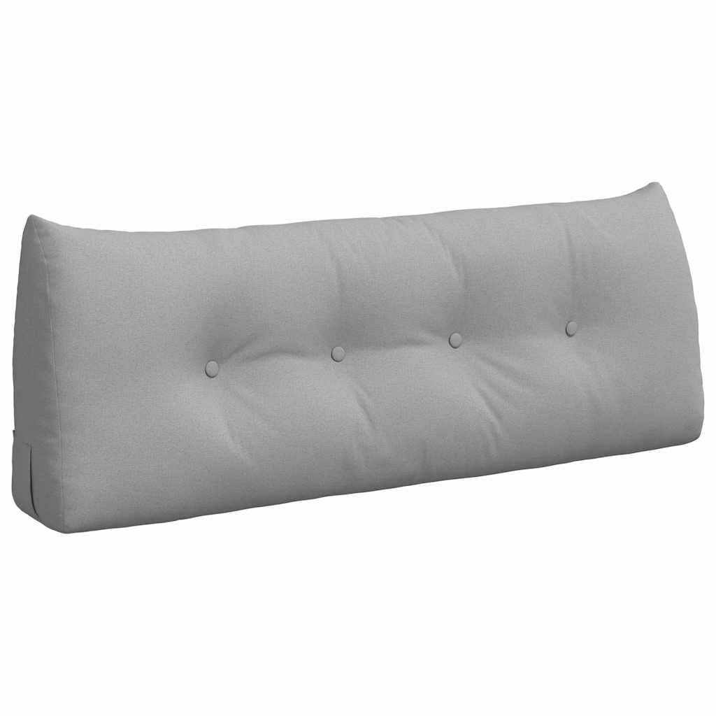 vidaXL Μαξιλάρι Πλάτης Σκίουρος Γκρί 120 x 24 x 50 εκ ύφασμα - Image 2