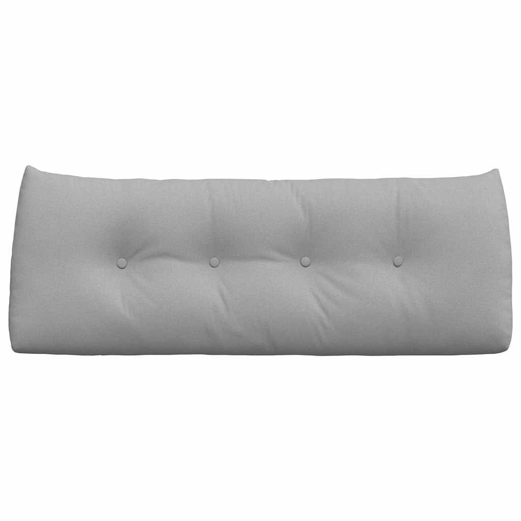 vidaXL Μαξιλάρι Πλάτης Σκίουρος Γκρί 120 x 24 x 50 εκ ύφασμα - Image 6