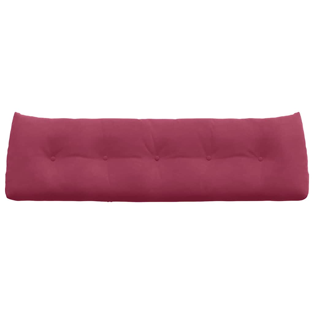 vidaXL Μαξιλάρι Πλάτης Κόκκινο 160 x 24 x 50 εκ Βελούδο - Image 6
