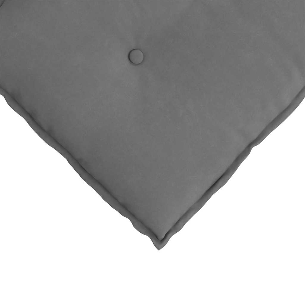 vidaXL Μαξιλάρι Πλάτης Σκούρο Γκρι 100 x 50 cm Ύφασμα Μικροΐνας - Image 7