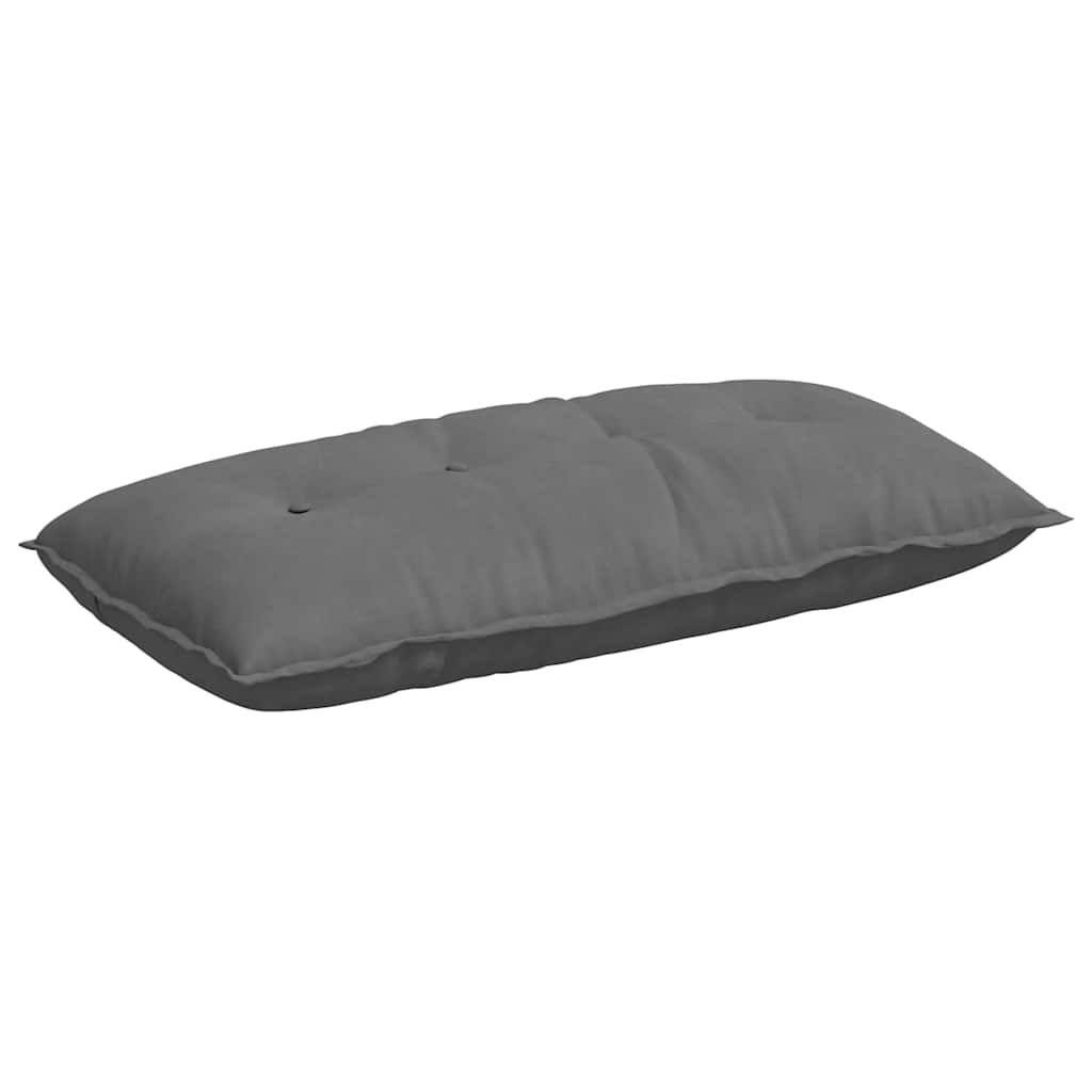 vidaXL Μαξιλάρι Πλάτης Σκούρο Γκρι 100 x 50 cm Ύφασμα Μικροΐνας - Image 2
