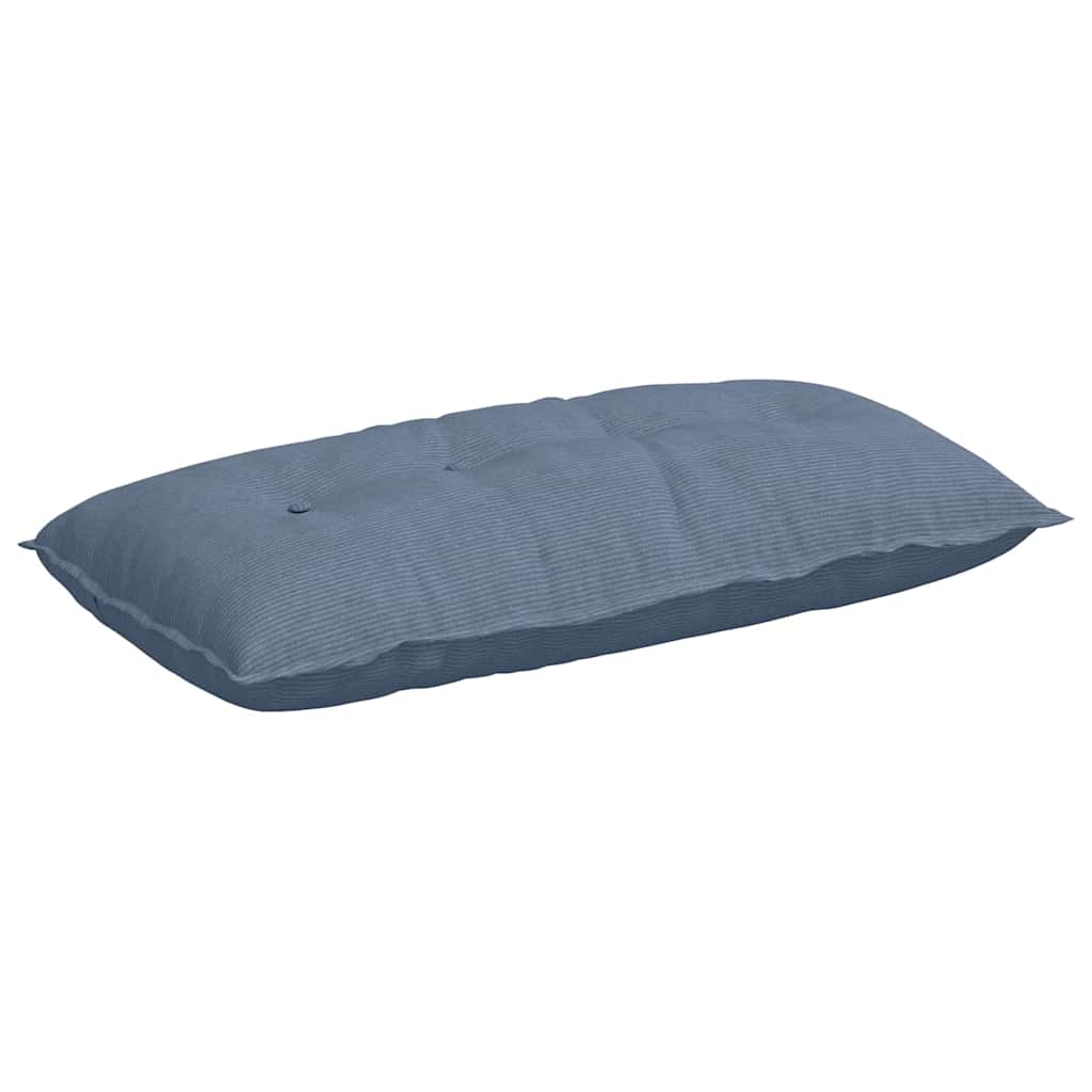 vidaXL Μαξιλάρι Πλάτης Μπλε 100 x 50 cm Υφασμάτινο Κορντουρά - Image 2