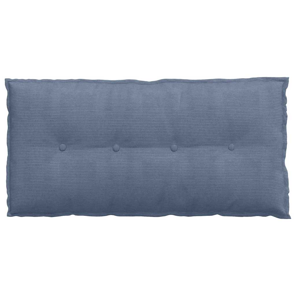 vidaXL Μαξιλάρι Πλάτης Μπλε 100 x 50 cm Υφασμάτινο Κορντουρά - Image 6