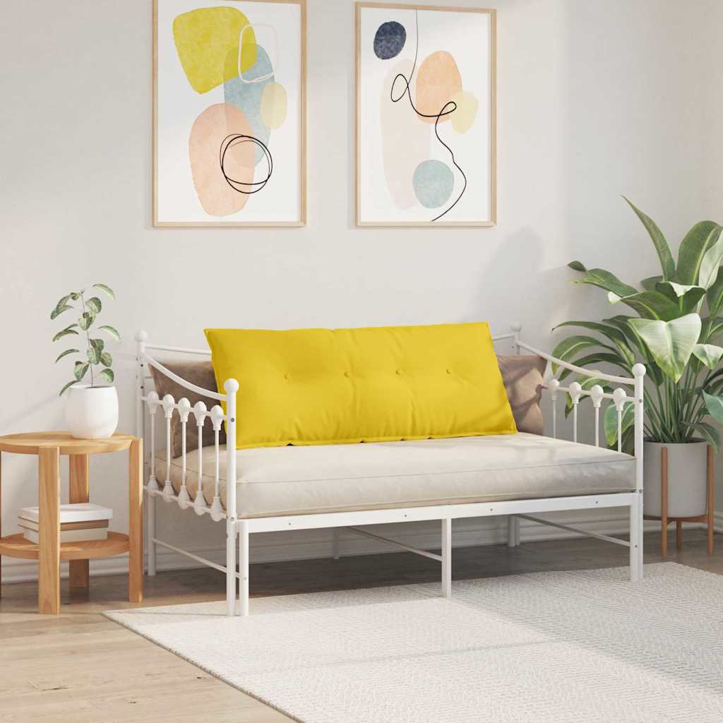 vidaXL Μαξιλάρι Πλάτης Απαλό Κίτρινο 120 x 19 x 50 εκ ύφασμα - Image 4