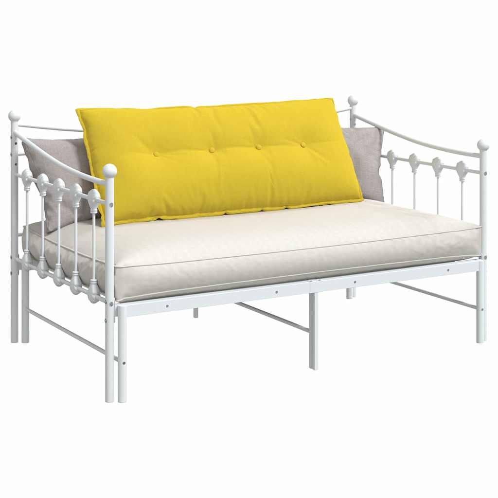 vidaXL Μαξιλάρι Πλάτης Απαλό Κίτρινο 120 x 19 x 50 εκ ύφασμα - Image 3