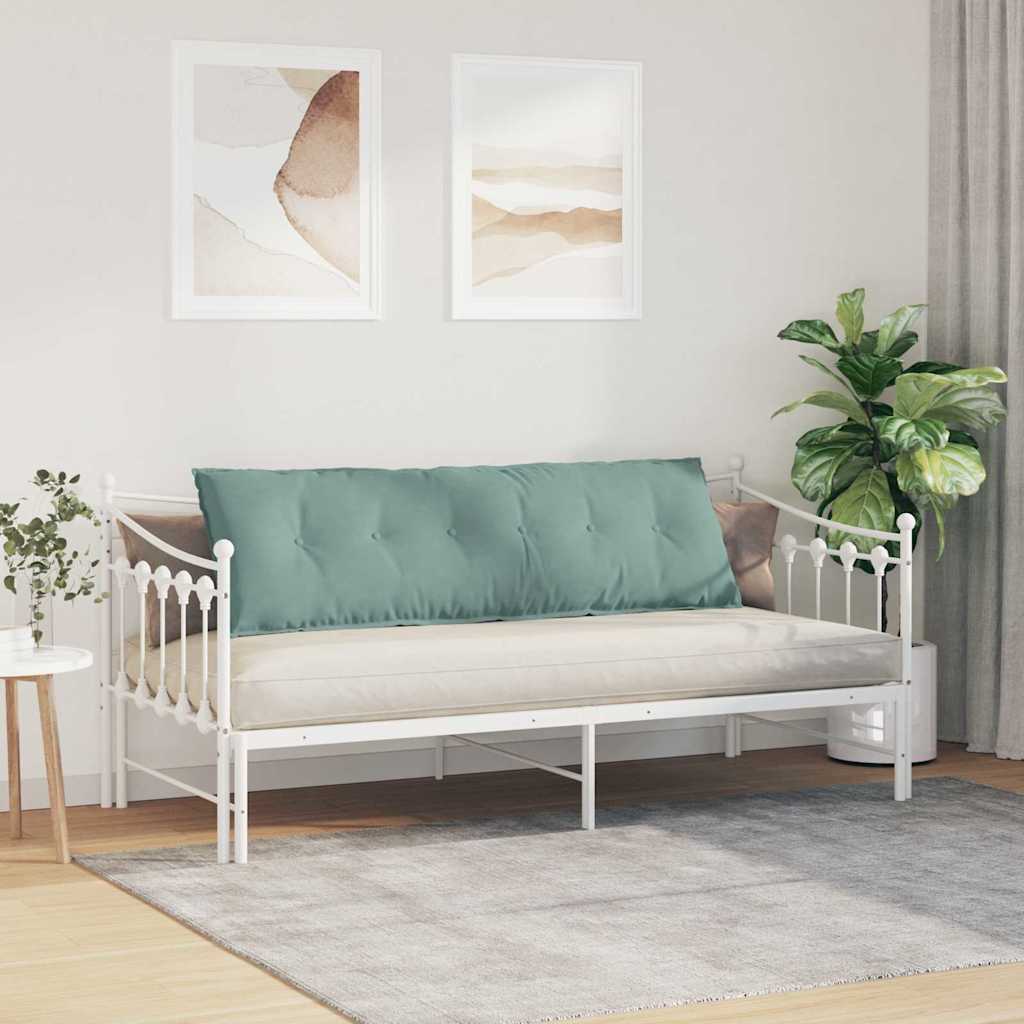 vidaXL Μαξιλάρι Πλάτης Θαλασσί 160 x 50 cm Υφασμάτινο Κορντουρά - Image 4