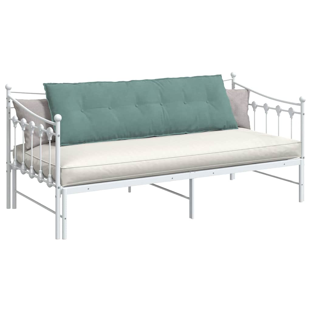 vidaXL Μαξιλάρι Πλάτης Θαλασσί 160 x 50 cm Υφασμάτινο Κορντουρά - Image 3
