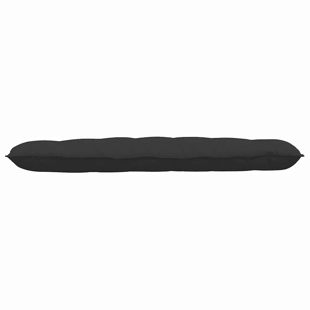 vidaXL Μαξιλάρι Πλάτης Μαύρο 160 x 50 cm Ύφασμα Μικροΐνας - Image 5