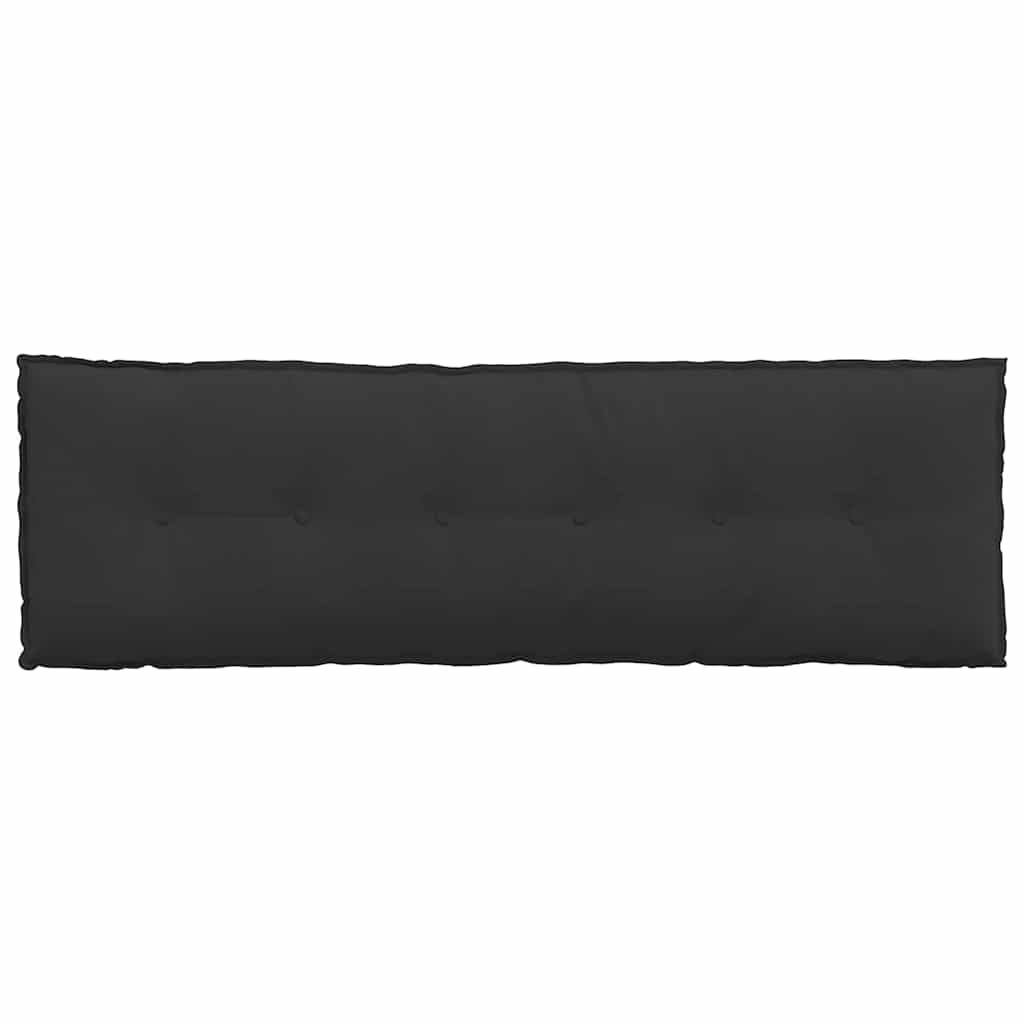 vidaXL Μαξιλάρι Πλάτης Μαύρο 160 x 50 cm Ύφασμα Μικροΐνας - Image 6