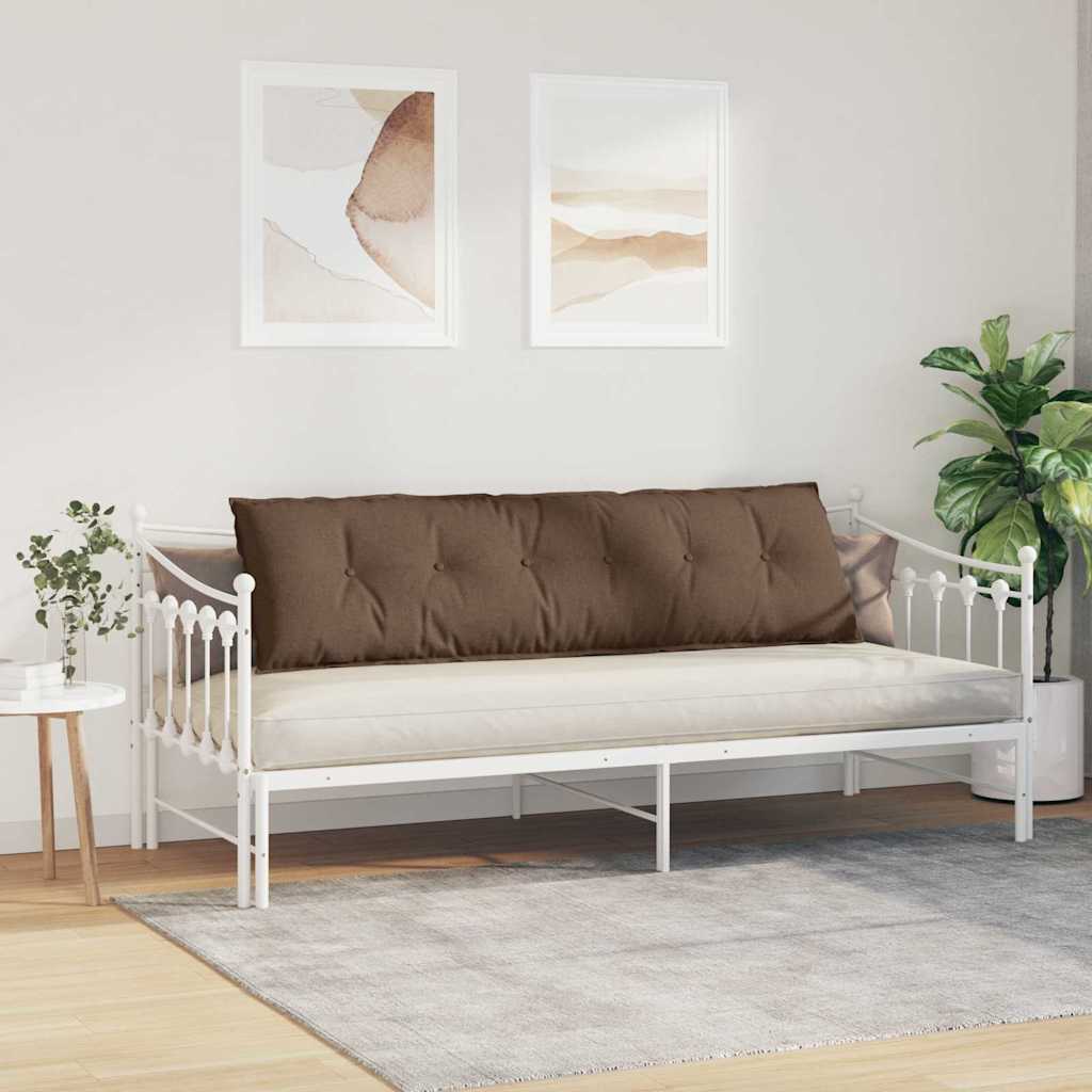 vidaXL Μαξιλάρι Πλάτης Καφέ 180 x 19 x 50 εκ ύφασμα - Image 4