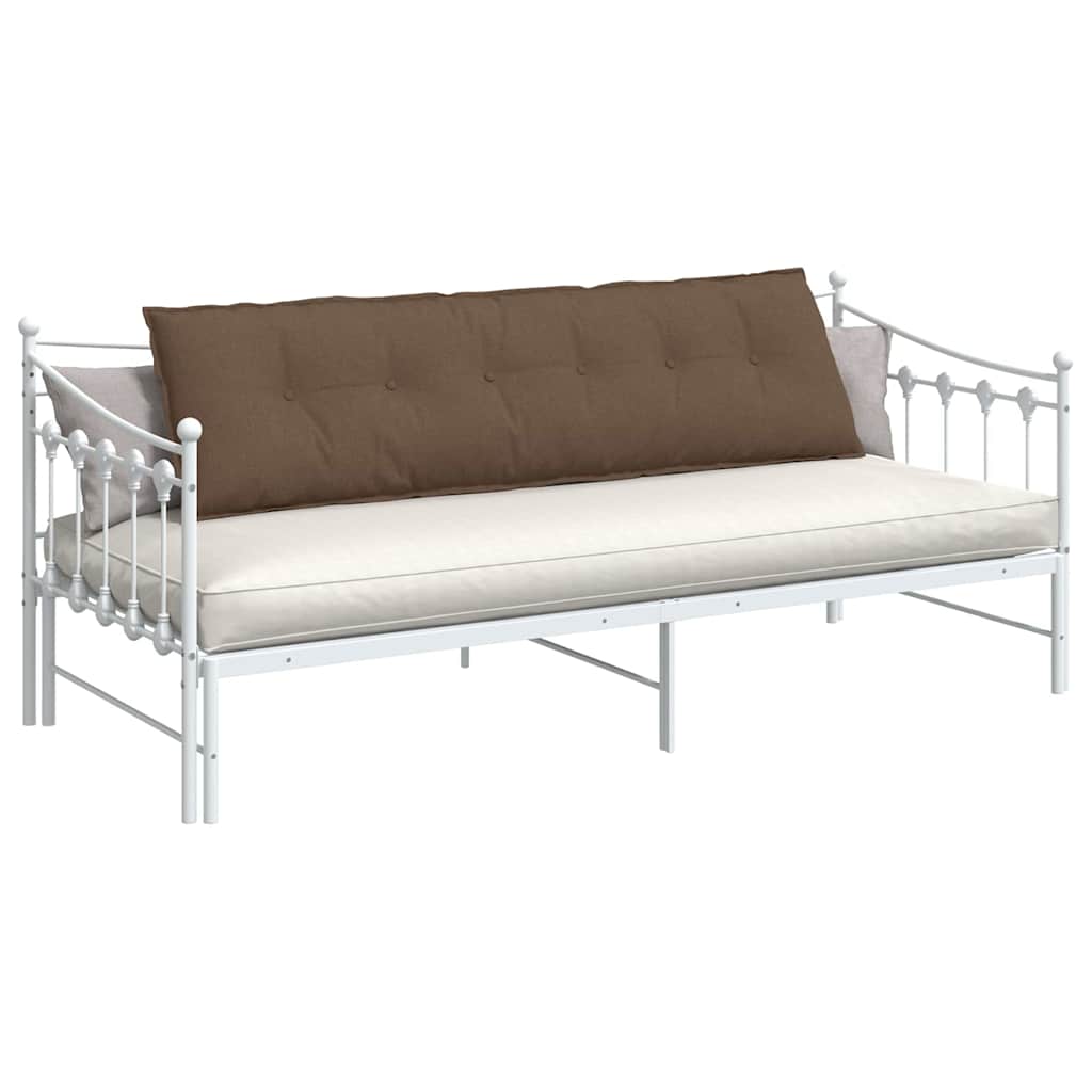 vidaXL Μαξιλάρι Πλάτης Καφέ 180 x 19 x 50 εκ ύφασμα - Image 3