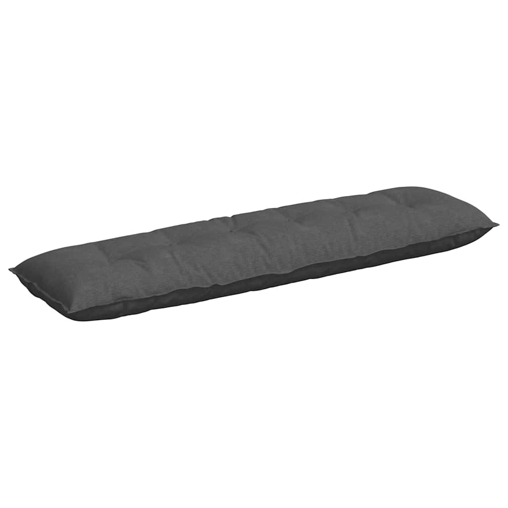 vidaXL Μαξιλάρι Πλάτης Σκούρο Γκρι 180 x 50 εκ. Υφασμάτινο Κορντουρά - Image 2