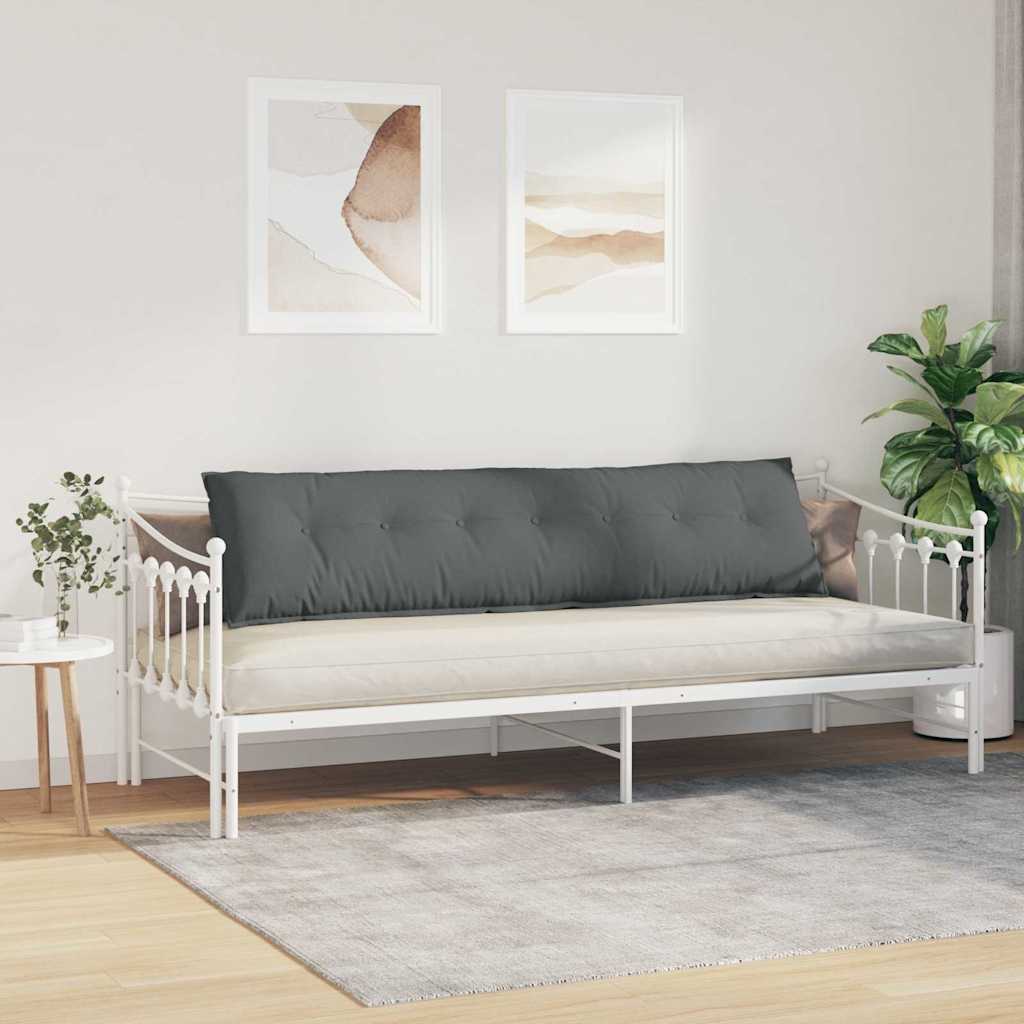 vidaXL Μαξιλάρι Πλάτης Σκούρο Γκρι 200 x 19 x 50 εκ ύφασμα - Image 4