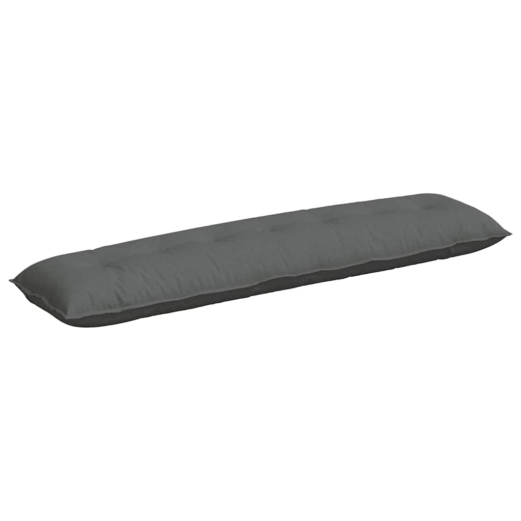 vidaXL Μαξιλάρι Πλάτης Σκούρο Γκρι 200 x 19 x 50 εκ ύφασμα - Image 2