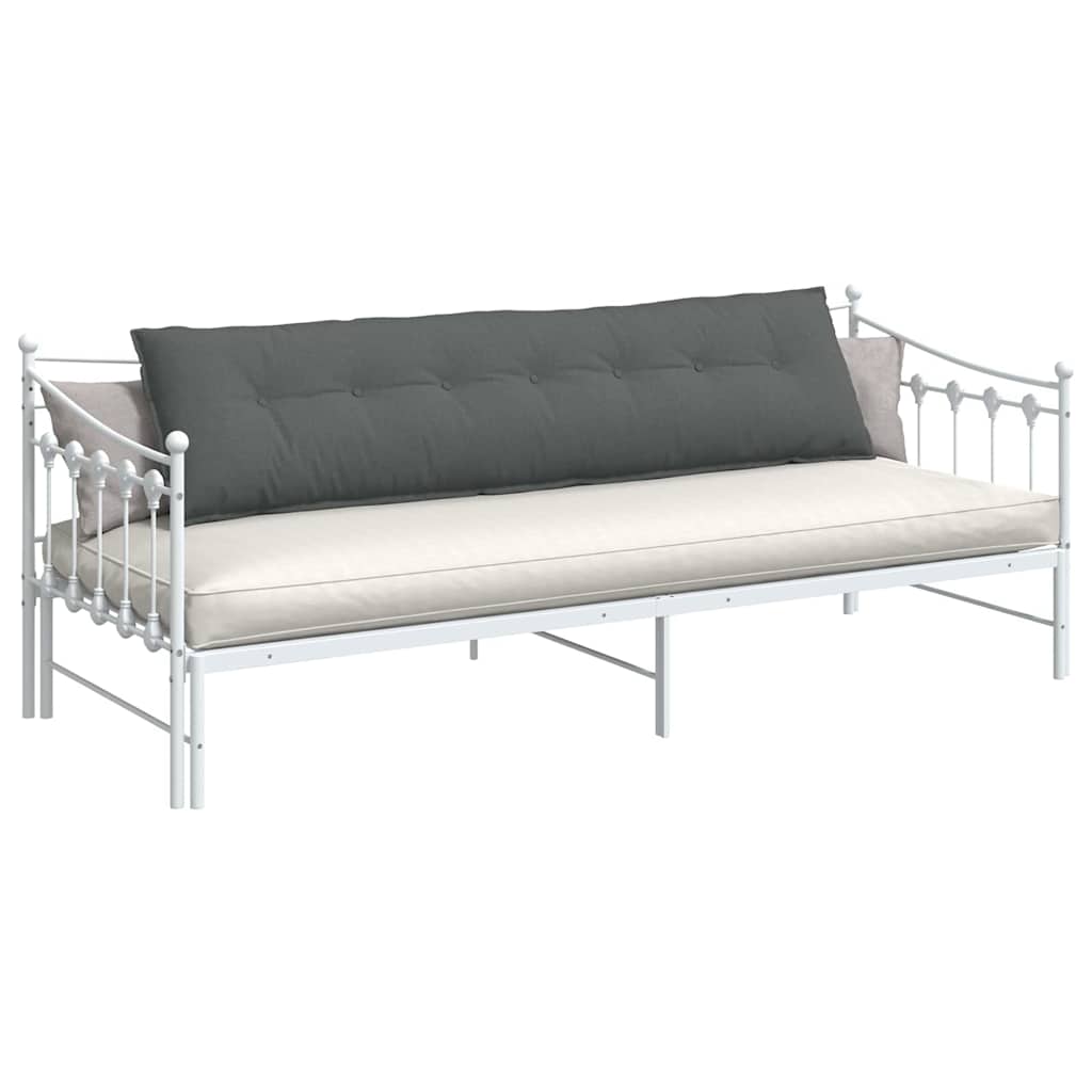 vidaXL Μαξιλάρι Πλάτης Σκούρο Γκρι 200 x 19 x 50 εκ ύφασμα - Image 3
