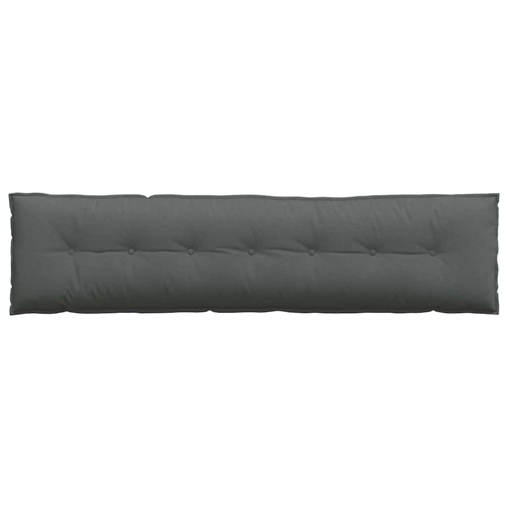 vidaXL Μαξιλάρι Πλάτης Σκούρο Γκρι 200 x 19 x 50 εκ ύφασμα - Image 6