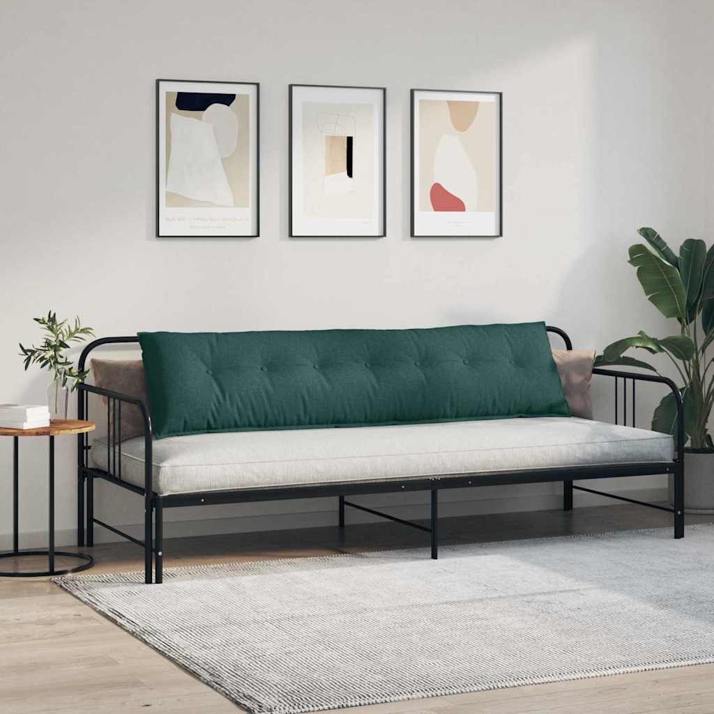 vidaXL Μαξιλάρι Πλάτης Σκούρο Πράσινο 200 x 19 x 50 εκ ύφασμα - Image 4