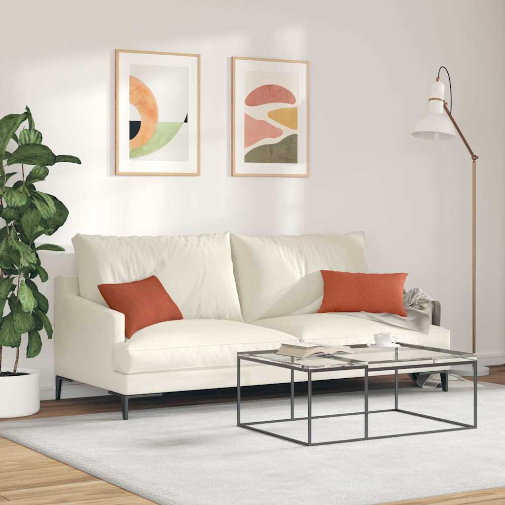 vidaXL Μαξιλάρι Καναπέ 2 pcs Κόκκινο Πορτοκαλί 50 x 30 cm - Image 4