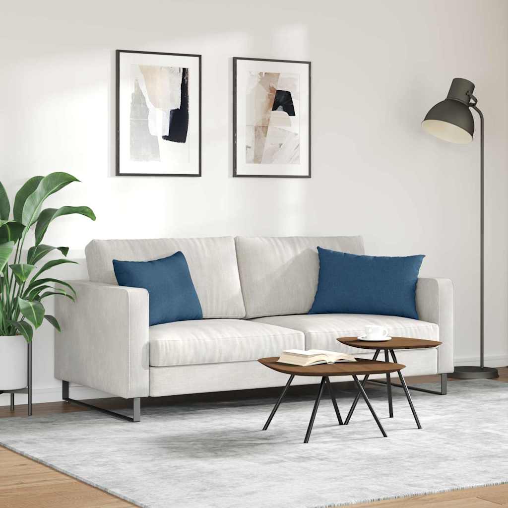 vidaXL Μαξιλάρι Καναπέ 2 τμχ. ύφασμα Μπλε 60 x 40 cm - Image 4
