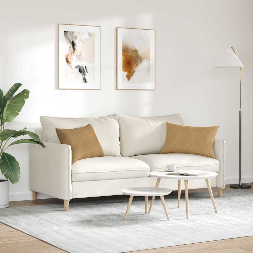 vidaXL Μαξιλάρι Καναπέ 2 pcs Καφέ 60 x 40 cm Υφασμάτινο Κορντουρά - Image 4