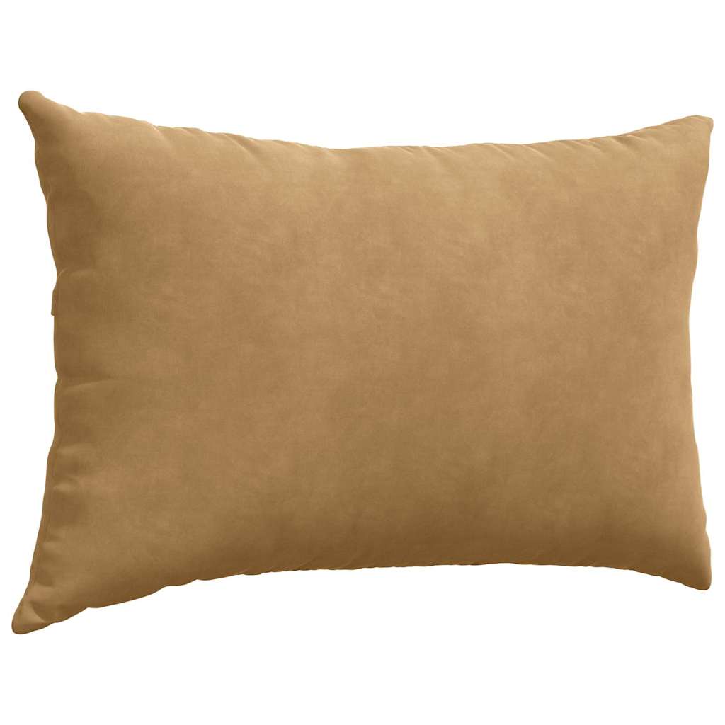 vidaXL Μαξιλάρι Καναπέ 2 pcs Καφέ 60 x 40 cm Υφασμάτινο Κορντουρά - Image 5