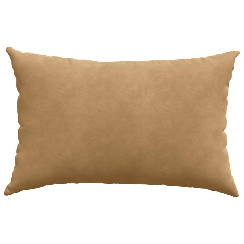 vidaXL Μαξιλάρι Καναπέ 2 pcs Καφέ 60 x 40 cm Υφασμάτινο Κορντουρά - Image 6