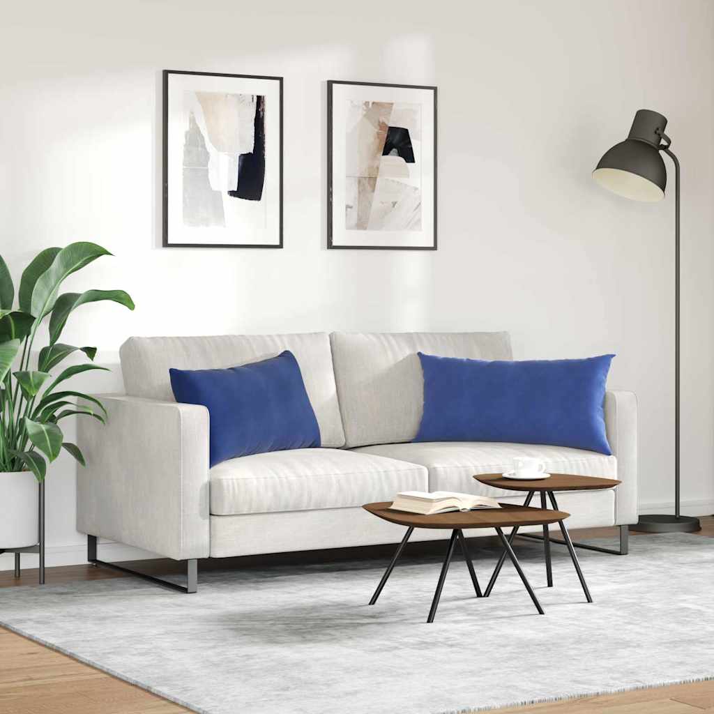 vidaXL Μαξιλάρι Καναπέ 2 pcs Μπλε Αστυνομίας 80 x 40 cm - Image 4