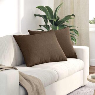 vidaXL Μαξιλάρι Καναπέ 2 τμχ. ύφασμα Καφέ 70 x 50 cm