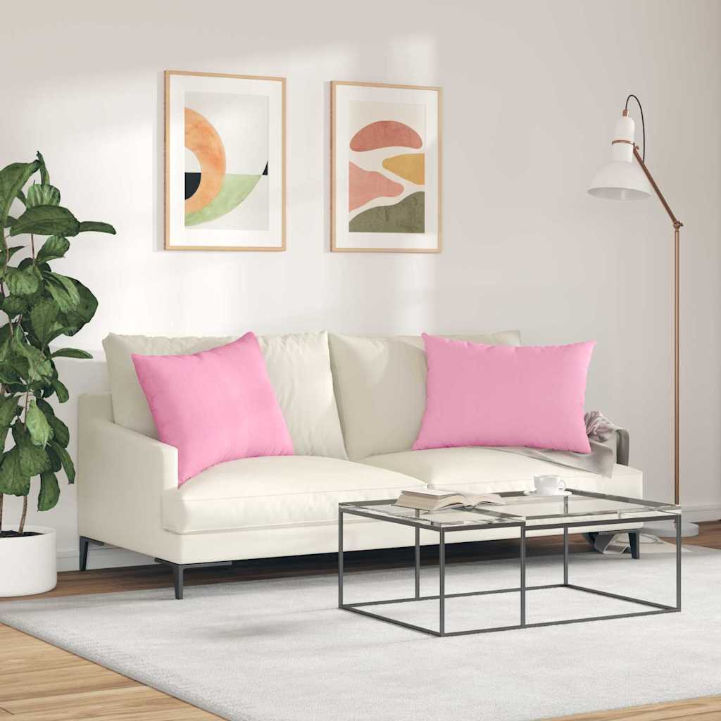 vidaXL Μαξιλάρι Καναπέ 2 τμχ. ύφασμα Ροζ 70 x 50 cm - Image 4