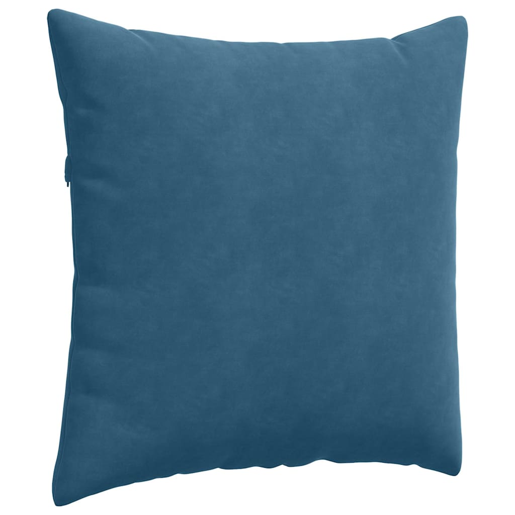 vidaXL Μαξιλάρι Καναπέ 2 pcs Μπλε 60 x 60 cm Υφασμάτινο Κορντουρά - Image 5