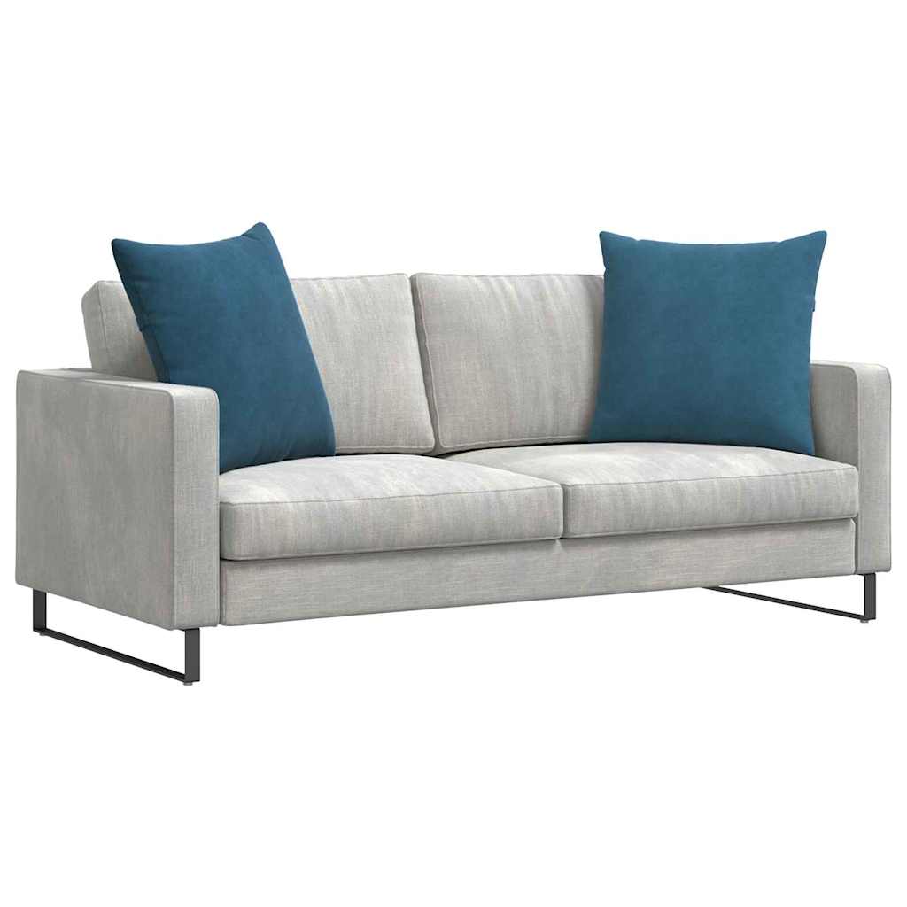 vidaXL Μαξιλάρι Καναπέ 2 pcs Μπλε 60 x 60 cm Υφασμάτινο Κορντουρά - Image 3