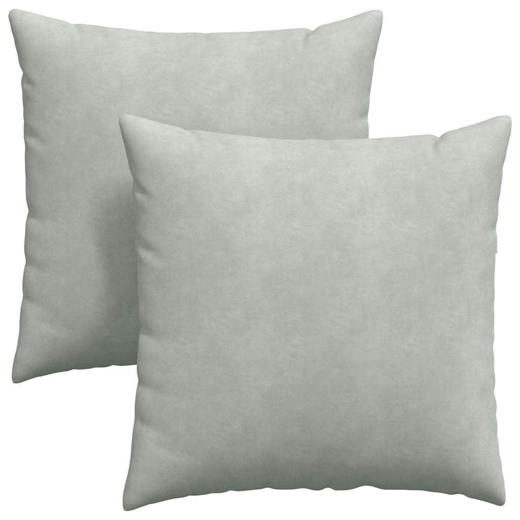 vidaXL Μαξιλάρι Καναπέ 2 pcs Ανοιχτό γκρι 60 x 60 cm - Image 2