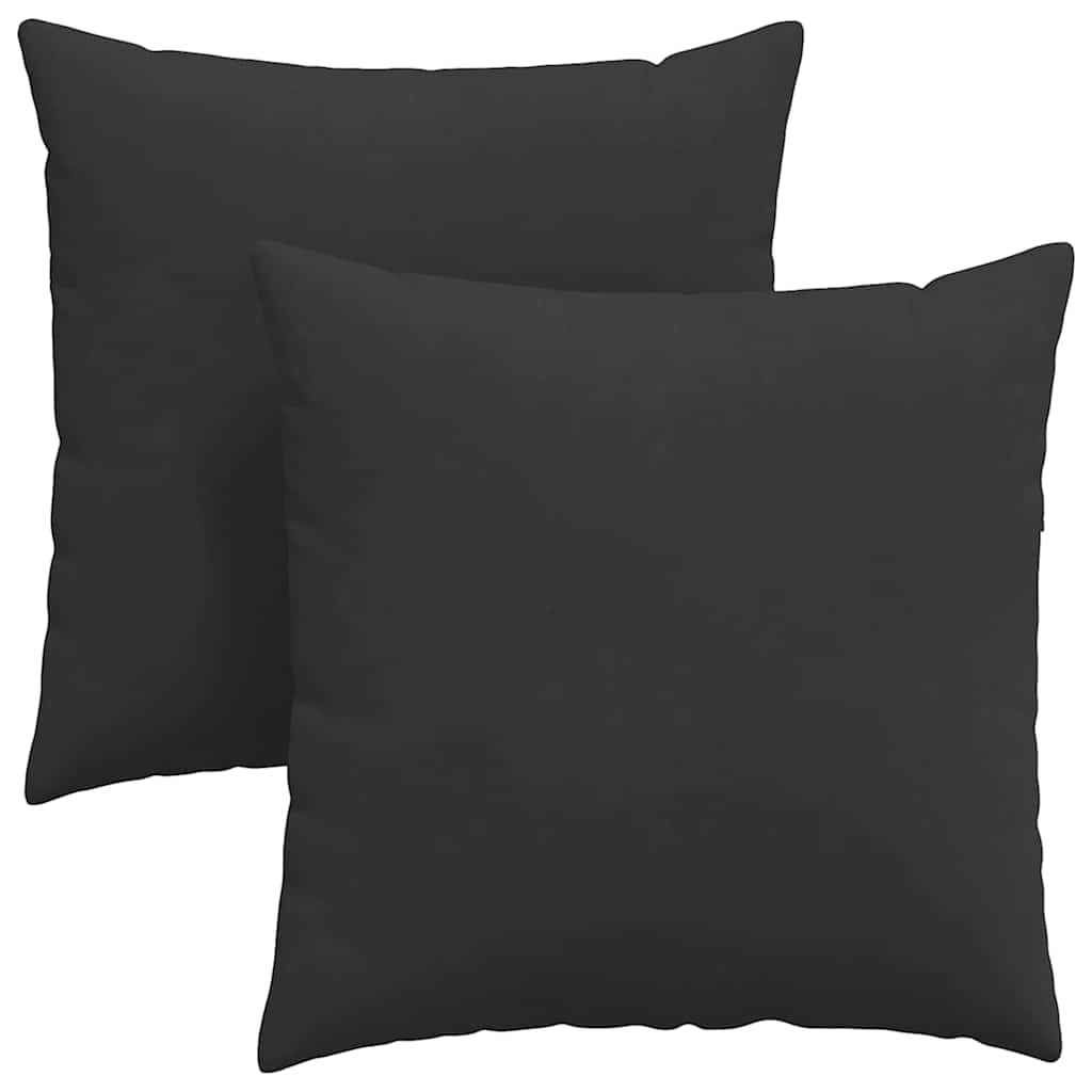 vidaXL Μαξιλάρι Καναπέ 2 τμχ. ύφασμα Μαύρο 60 x 60 cm - Image 2
