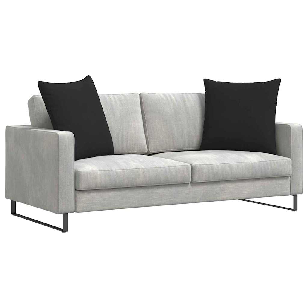 vidaXL Μαξιλάρι Καναπέ 2 τμχ. ύφασμα Μαύρο 60 x 60 cm - Image 3