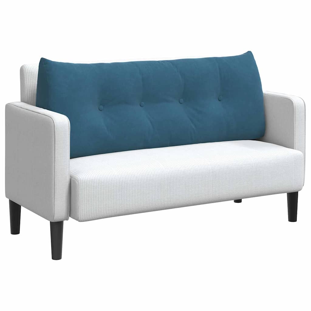 vidaXL Μαξιλάρι Πλάτης Μπλε 120 x 24 x 50 εκ Βελούδο - Image 3