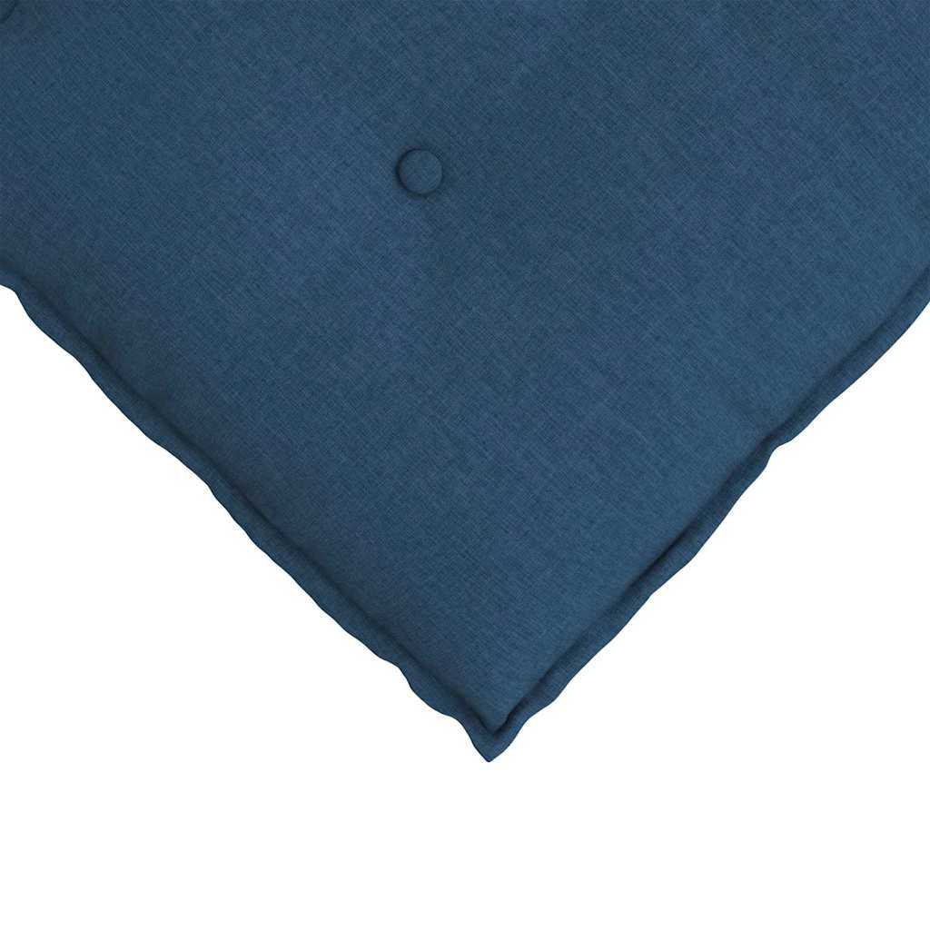 vidaXL Μαξιλάρι Πλάτης Μπλε 120 x 19 x 50 εκ ύφασμα - Image 7