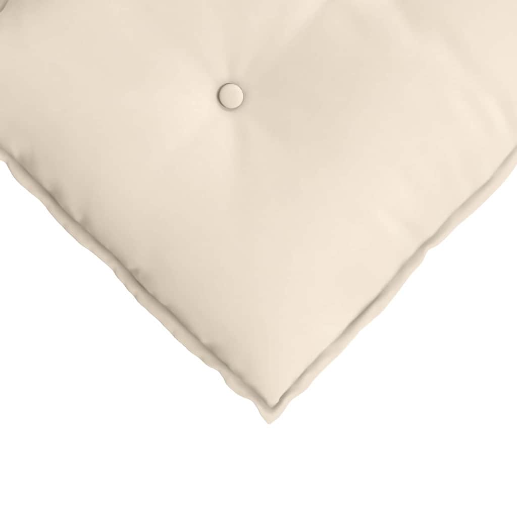 vidaXL Μαξιλάρι Πλάτης Μπεζ 160 x 50 cm Ύφασμα Μικροΐνας - Image 7