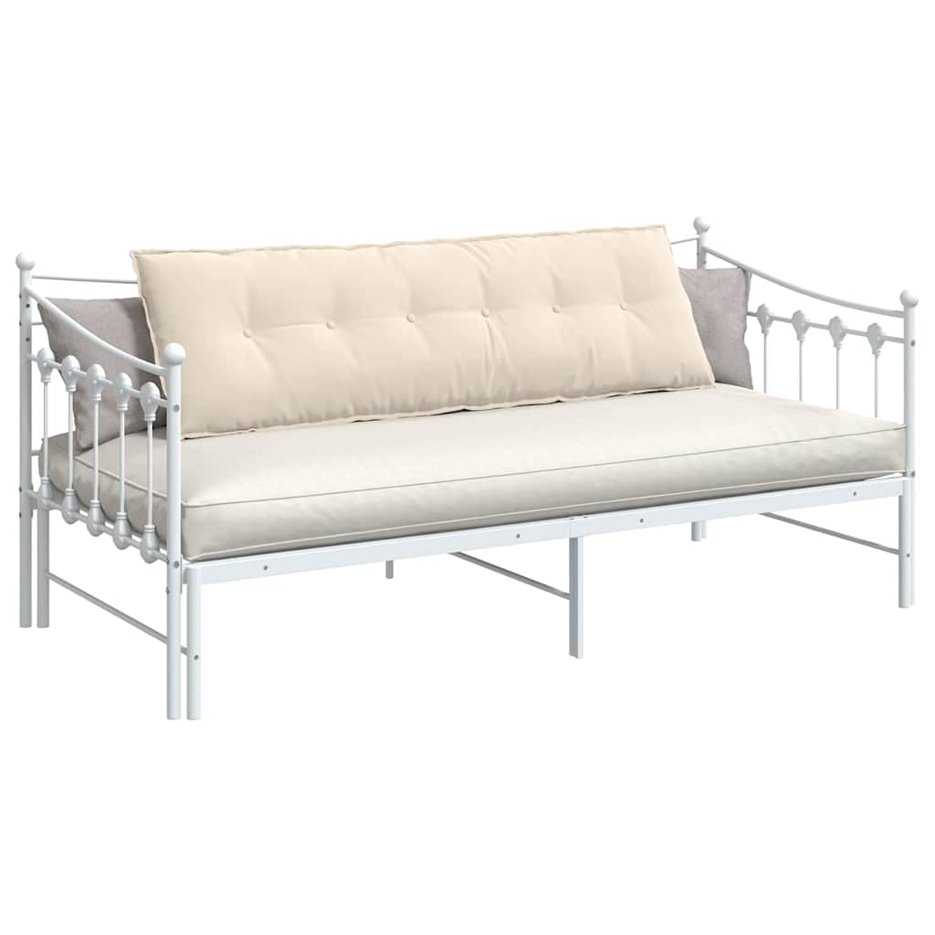 vidaXL Μαξιλάρι Πλάτης Μπεζ 160 x 50 cm Ύφασμα Μικροΐνας - Image 3