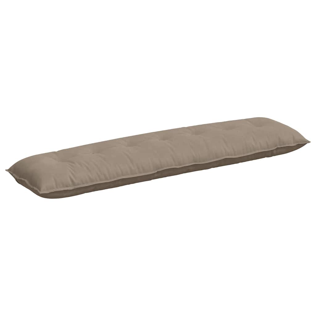 vidaXL Μαξιλάρι Πλάτης Taupe 200 x 50 εκ. Ύφασμα Μικροΐνας - Image 2