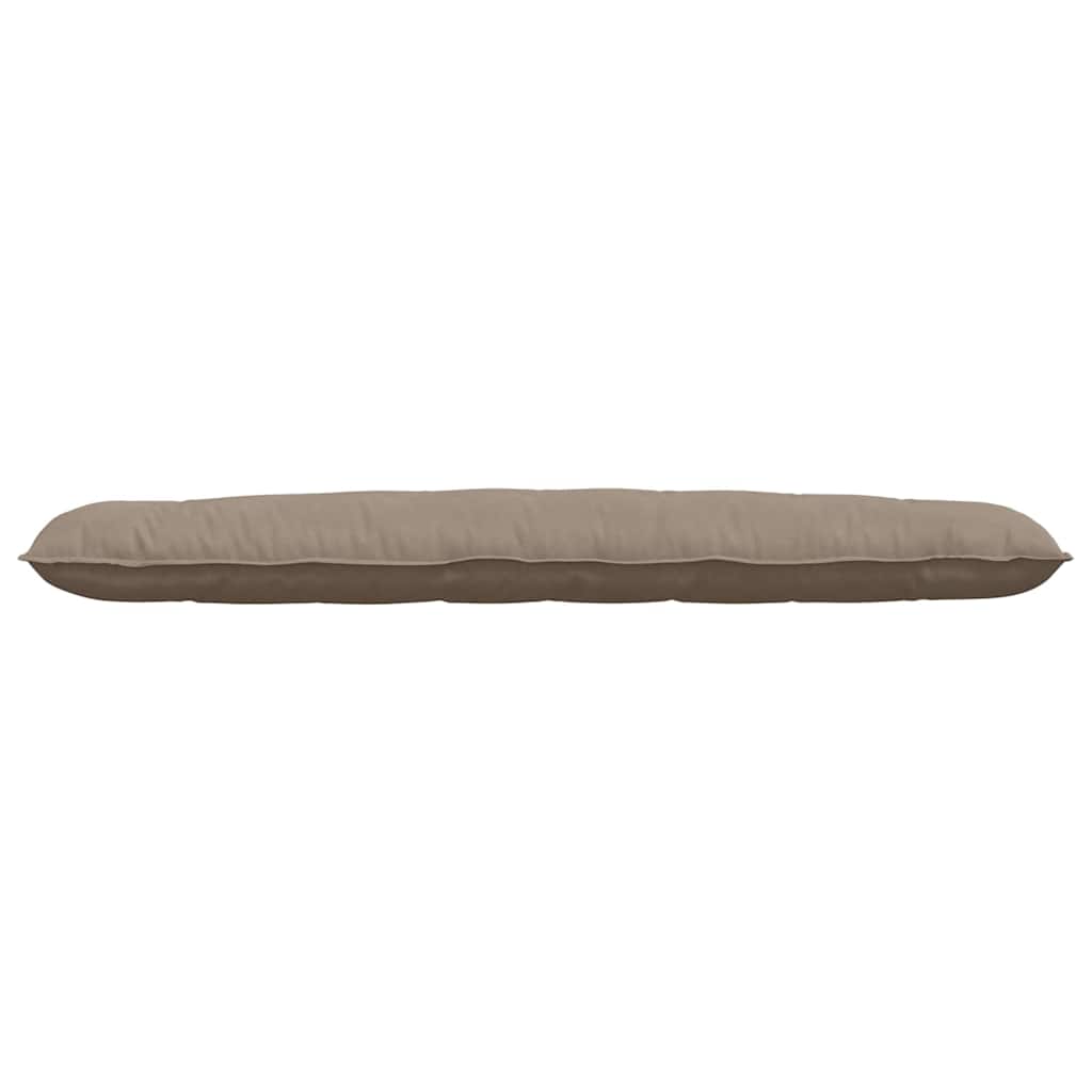 vidaXL Μαξιλάρι Πλάτης Taupe 200 x 50 εκ. Ύφασμα Μικροΐνας - Image 5